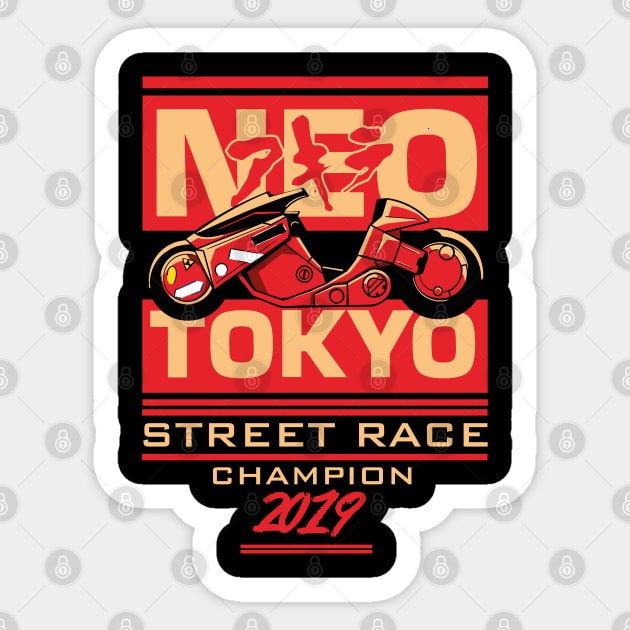Neo Toyko Street Race Champion Sticker by Meta Cortex